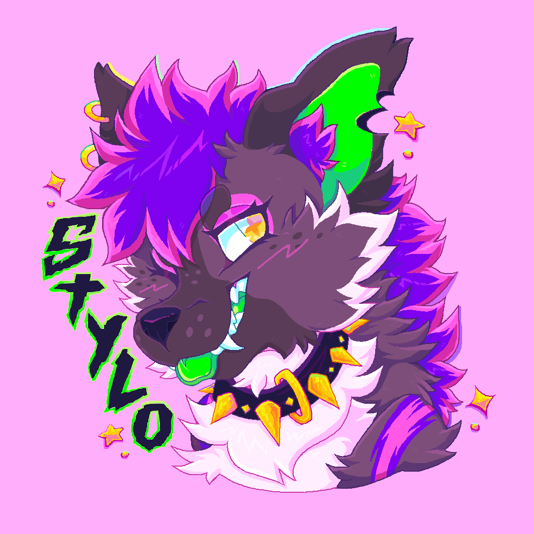 stylo badge